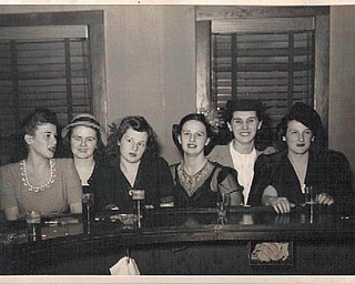 Jane Miller says she's always loved this picture of her and her friends out on the town in the '40s.
