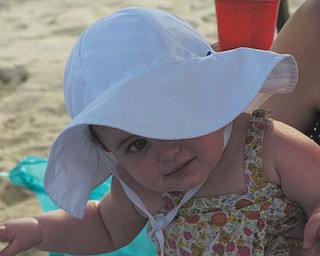 This cutie, Molly Fisher, is peeking out from under her sun hat to say, “Hi!” Molly is the granddaughter of Dave and Dawn Dickey of North Lima, who sent in this photo.