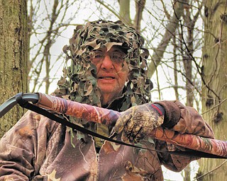 Annette McCarthy of Austintown sent in this photo of her husband, Jim, who was sitting in a treestand anxiously awaiting hunting season.