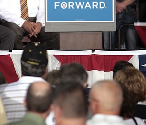 ROBERT K. YOSAY | THE VINDICATOR --..Vice President Joe Biden made several stops in the area on Friday as he stopped in the UAW 1714 Mocha House and the Canfield Fair...(AP Photo/The Vindicator, Robert K. Yosay)