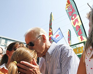 MADELYN P. HASTINGS | THE VINDICATOR..Joe Biden visited the Canfield Fair on August 31, 2012. ... - -30-..