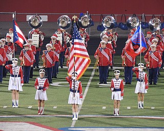 Color guard presents the colors
