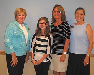 Warren Trumbull American Association of University Women recently had a picnic dinner at Mosquito Creek Yacht Club. Addison Paul, a Be WISE Camp attendee sponsored by the group, presented the program. Shown are past Be WISE Chairwoman Marti Flint, left, Addison Paul, Kendra Paul and club president Isabel Seavey. Be WISE is a mathematics, science and technology camp designed to develop interest and self-confidence in girls entering seventh or eighth grade. The camp began in 1989, and more than 2,800 girls have completed the camp program. To learn more about attending an AAUW meeting or becoming a member of the Warren-Trumbull Branch, call 330-856-2163.