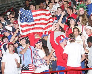Cardinal Mooney Red White and Blue theme

