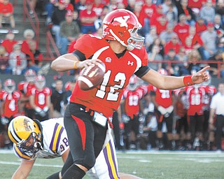 Youngstown State quarterback Kurt Hess is 0-2 against Northern Iowa. He’ll try to get his first win against the
Panthers on Saturday night at Stambaugh Stadium.