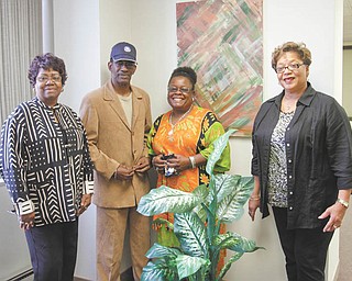 Promoters of the annual Freedom Fund Banquet planned by Youngstown Branch of the National Association for the Advancement of Colored People are, from left, Sandra Bean, banquet co-chairperson; Steven Michel, branch president; Gwendlyn Fish; publicity chairperson; and Juanita Byrd, Freedom Fund chairperson. Photo by: ROBERT K. YOSAY  | THE VINDICATOR