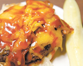 The Crickets Burger at Crickets Bar and Grille