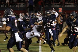 ROBERT K. YOSAY | THE VINDICATOR --..Boardman vs Fitch @ Fitch ..(AP Photo/The Vindicator, Robert K. Yosay)