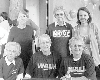 Members of the Householder family at the 2011 Walk in Boardman are, seated from left, Nanetta Householder, Rebecca Miller and Mabel Lawrence, and standing are Mary Trimmer, Sara Welch and Julieanna Miller.