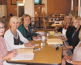 Trumbull County Medical Society is planning a fundraiser for Access Health Mahoning Valley. Involved in the project are, from left to right, Marjorie Dangaron and Carol Olsen, TCMS volunteers; Cheryl D’Amore, AHMV board member; Alyson Scott Spon, executive director of TCMS; Amanda Mesmer, executive director of AHMV; and Molly Halliday, fundraising volunteer.