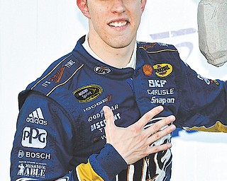 Brad Keselowski took the checkered flag in Sunday’s race at Dover International Speedway in Dover, Del.