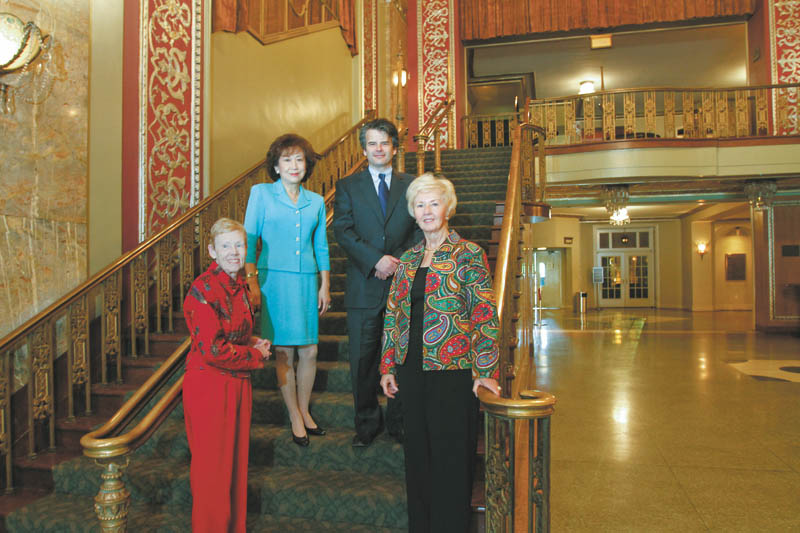 Those involved in planning this year’s Symphony Ball, which will take place Oct. 13, are, from left to right, Patricia Syak, president of the Youngstown Symphony Society; Florence Wang, Symphony Ball committee chairwoman; Randall Craig Fleischer, music director of the symphony; and Beth Bacani, committee member. Photo by: ROBERT K. YOSAY | THE VINDICATOR