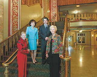 Those involved in planning this year’s Symphony Ball, which will take place Oct. 13, are, from left to right, Patricia Syak, president of the Youngstown Symphony Society; Florence Wang, Symphony Ball committee chairwoman; Randall Craig Fleischer, music director of the symphony; and Beth Bacani, committee member. Photo by: ROBERT K. YOSAY | THE VINDICATOR
