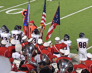 Fitch band half time and waiting to take the field