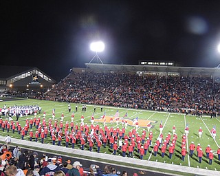 Fitch band half time and waiting to take the field