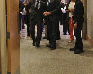 MADELYN P. HASTINGS | THE VINDICATOR
Ray "Boom Boom" Mancini enters the Ford Theater for the premier of "The Good Son".