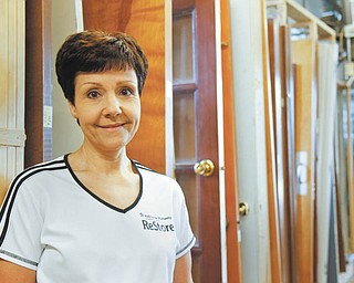 Linda Hartwig is manager of Habitat for Humanity’s ReStore at 480 Youngstown-Poland Road, Struthers, where low-income residents of the Valley can purchase many new and used items at discounted prices. The store has been operating since May 1, 2008. Photo by: Madelyn P. Hastings | The Vindicator