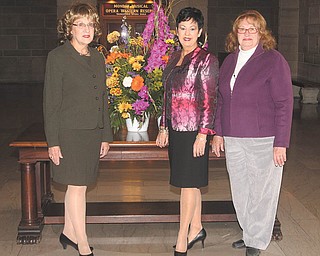 Nick Mays | The Vindicator
Barbara Banks, left, Judy Conti and Leilani Drake are ready for the Stambaugh Pillars Holiday Fashion Show coming Nov. 7 to Stambaugh Auditorium Ballroom.