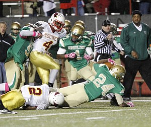 ROBERT K. YOSAY | THE VINDICATOR..Mooney @ Ursuline YSU Stadium - Ursuline won 44-24 -... - -30-..