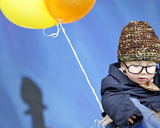 MADELYN P. HASTINGS | THE VINDICATOR
James Gatto, 1, of Berlin Center, dresses as the old man from the movie 'Up' at the Spooktacular Funfest in Millcreek Park on October 20, 2012.