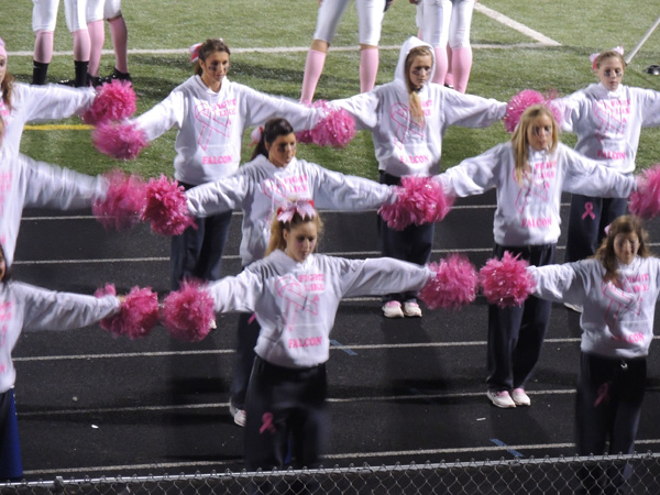 Pink out for cancer awareness - Fitch cheerleaders