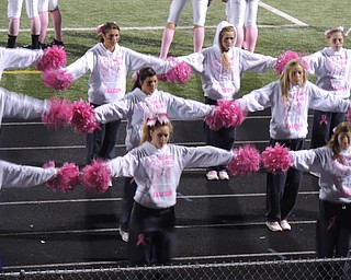 Pink out for cancer awareness - Fitch cheerleaders