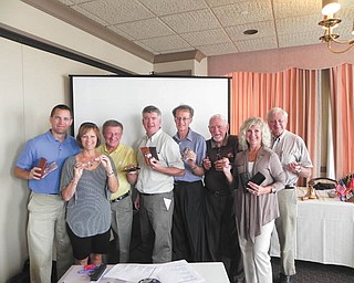 Members of the Youngstown Lions Club, from left, Bill Ruggles, Diane Hardenbrook, George Kolesar, Bryan Hughes, Ed Brant, Roy Reese, Nancy Cuffle and Don Mathews, are busy collecting eyeglasses for those in need. The club will give the glasses to Uniontown Lion Recycling Center, where they are checked to make sure they can be recycled. The glasses are sent overseas with eye doctors to underdeveloped countries. To donate your used eyeglasses, drop them off at the following locations: Howard Hanna Real Estate, Poland and Canfield offices; libraries; Youngstown City Hall; Wickliffe Presbyterian Church; Eye Care Associates, downtown; Easter Seals; Dr. James Ellashek’s office in Canfield and Park Vista in Youngstown. Drop boxes are available for hospitals, schools, churches and places of business; contact the Youngstown Lions Club.