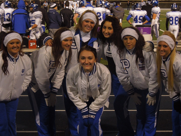 Poland senior cheerleaders vs. Marlington 