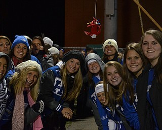 Hubbard Students wait after Saturday's victory over Niles to congratulate the Football team with their win!