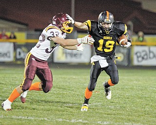 Crestview’s offense is spearheaded by senior Nick Blower (19), who has rushed for 1,928 yards, averaging 11.8 yards per carry while scoring 24 touchdowns. Blower is anxious to see how he and his teammates match up against Kirtland, their opponent in Saturday’s Division V, Region 17 semifinal, who many view as the odds-on favorite to win another state crown.