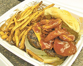 Smokehouse burgers  at Guy's BBQ in Liberty.