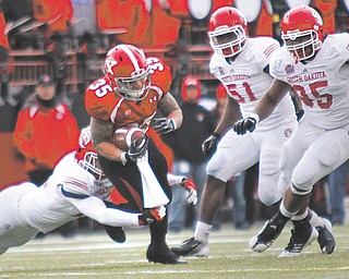 Jamaine Cook and his Youngstown State teammates may be coming off back-to-back wins — their Nov. 3 homecoming against South Dakota and last week against Western Illinois — but thanks to a four-game losing skid last month, the Penguins can do no better than fifth in the Missouri Valley Football Conference standings. To earn a playoff berth, the Penguins must defeat Indiana State on Saturday and pray that the playoff committee is really, really impressed with their season-opening win over Pitt.