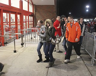 William d Lewis the Vindicator   Shoppers head into Boardman Target store Thursday night for the 9pm opening  .