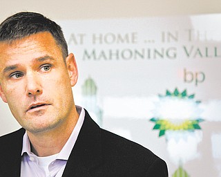 Joe Uppercue, Ohio operations manager for BP, speaks about the company’s new headquarters in North Jackson. BP has signed a three-year lease with an option for six more years at 12111 DeBartolo Drive in North Jackson.