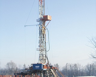Halcon Resources is beginning its work to drill Trumbull County’s first horizontal gas well on this property in Burghill.