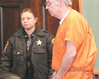 The Rev. Ronald Lee Pyles, pastor of Victory Harvest Ministry in North Jackson, appears in Mahoning County Common Pleas Court as Judge James C. Evans announces guilty verdicts against him on rape and gross sexual-imposition charges. The pastor will be sentenced at 9 a.m. Jan. 23.