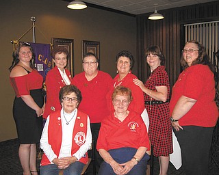 Brenda Puntel submitted this photo of the Austintown Lady Lioness Club. She said they are all "lovely Valentines who give their hearts for the Austintown Lions Club." Pictured are, front row, Miss Lou of Austintown, left, and Miss Jane of Boardman. Back row are, from left, Miss Jena, Miss Lori and Miss Pat, all of Austintown, Miss Elsa of Youngstown, Miss Brenda of Austintown and Miss Theresa of Hubbard.