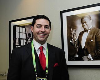 2/3/13 New Orleans LA.-NFL The San Francisco 49er's CEO Jed York, center, poses withYoungstown Ohio businessman Bruce Zoldan and Jed's high school friend Brian Brooke, outside his box before the start of Super Bowl XLV11 at the Mercedes Benz Super Dome. The Francisco 49er's take on the Baltimore Ravens Sunday Feb. 3, 2013Photo©Suzi Altman