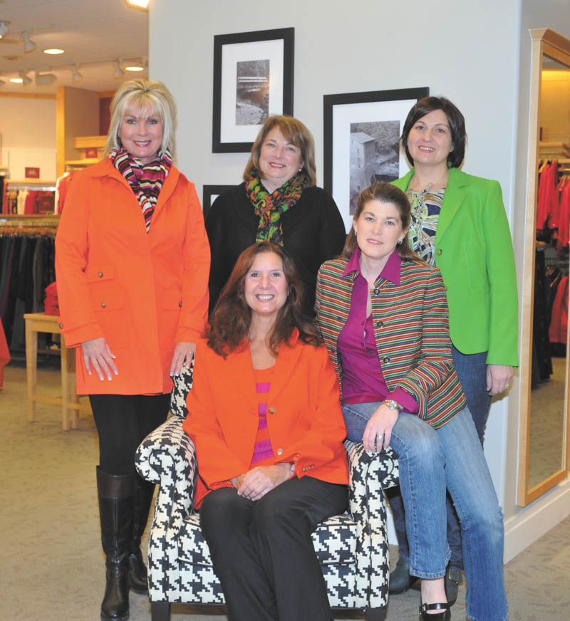 Preparing for the Mahoning County Medical Society Alliance’sa ninth annual Champagne Brunch and Fashion Show on Feb. 22 at Avion on the Water in Canfield, are, standing from left, Shelley Duffett, president of the alliance; Carol Sankovic, president of the Ohio State Medical Association; and Tammy Engle, co-chairwoman of the event and treasurer of the alliance. Sitting are Susan Yarab, event committee member, and Cassi Calderon, co-chairwoman of the event. Photo by Lindsay McCall | The Vindicator
