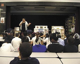 Nikki Davis, a motivational speaker, recently visited Williamson Elementary School in Youngstown, where she spoke to the third-graders about the Tuskegee Airmen, the African-American pilots who fought in World War II. She showed artifacts she has collected. Davis told the children they can be whatever they want to be. Her mother was an honorary Tuskegee Airman.