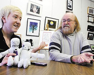 Jeff Vargo and his 16-year-old daughter, Gabrielle, are both artists who have won numerous awards at local and regional art shows, often competing in the same event. Photo by: William D. Lewis | The Vindicator