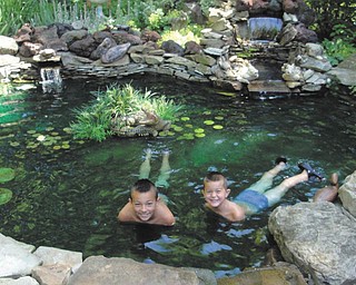 Grandma Paula D'Apolito of Boardman, who sent in this photo, tells her "fish tale" the best: "My two new pond fish, Luigi and Lorenzo Rohrbaugh of Canfield, were absolutely thrilled I let them go in to the fish pond and be my new fish." Nothing fishy here!