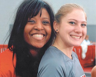 Lana VanAuker of Canfield sent in this photo of Leanna Hartsough and coach Katrina Brumfield after a Youngstown State University track Horizon League event.