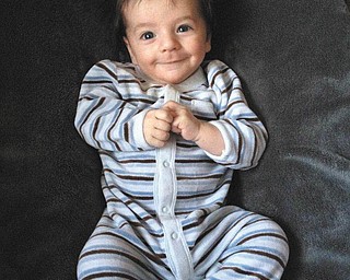 Lorenzo Michael Testa of Boardman was two months old when he gave big smiles to his parents, Angela and Michael, at Christmas time.