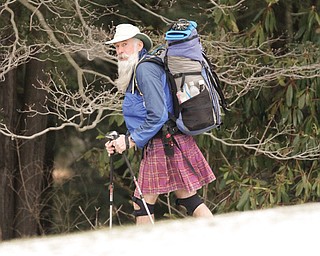 Richard Ostheimer, 67, of Youngstown is one of 200 people to hike the Appalachian Trail, the Pacific Crest Trail and the Continental Divide Trail.