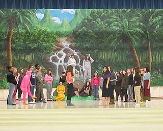 Neighbors | Natalie Scott.The cast of the Austintown Middle School production of "The Jungle Book" by Rudyard Kipling rehearsed a scene prior to play week Feb. 22.