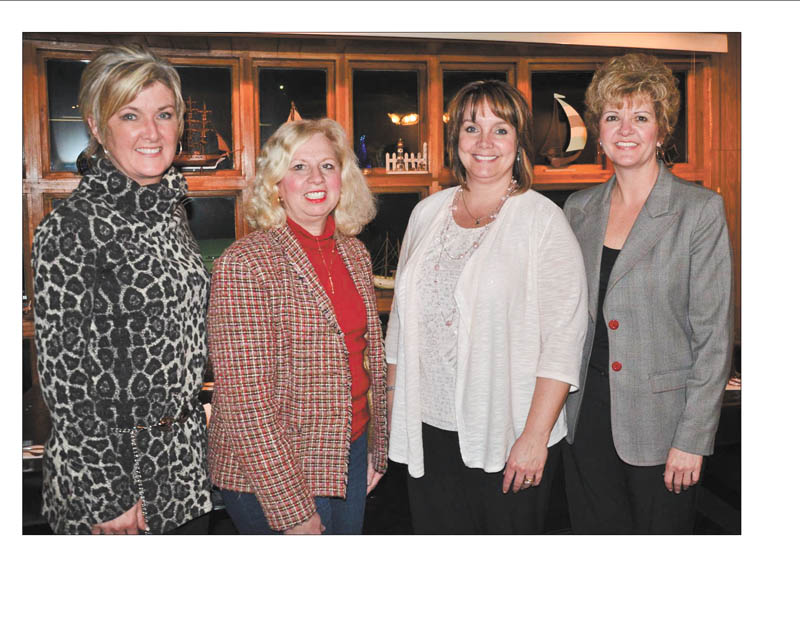 SPECIAL TO THE VINDICATOR
Columbiana Area Business and Professional Women recently inducted two new members. Shown are, Lori Everly, left, membership chairwoman; new members Barb Weikart-Kuder and Laura Good; and Jenny Pike, club president. Good is director of human resources for Chestnut Land Co., and Weikart-Kuder operates the KOA Campgrounds in the Lisbon/Salem area with her husband. CABPW’s mission is to achieve equity for women in the workplace through advocacy, education and information. If interested in becoming a member or for information contact Everly at leverly1101@aol.com.