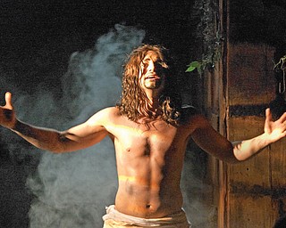 Brian Palumbo portrays Jesus. He was among a group of teens who started a Christian theater group that toured with the play.