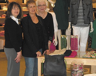SPECIAL TO THE VINDICATOR
Garden Forum of Youngstown is planning its annual spring meeting, luncheon and fashion show April 13 at the Davis Center, Fellows Riverside Gardens. Three of the featured models from the left are, Sharon Fees, Mahoning Garden Club; Dianna Mullins, Ikebana Youngstown Garden Club; and Charlene Flesch, Immaculate Heart Garden Club. Mullins and Flesch also are board members of the Garden Forum.