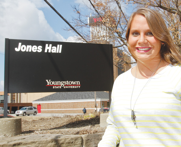 Marcy Angelo, a third-year geology student at YSU, recently founded the Youngstown Shale Energy Organization with fellow students Lauren Tadla and Sarah Perrine.